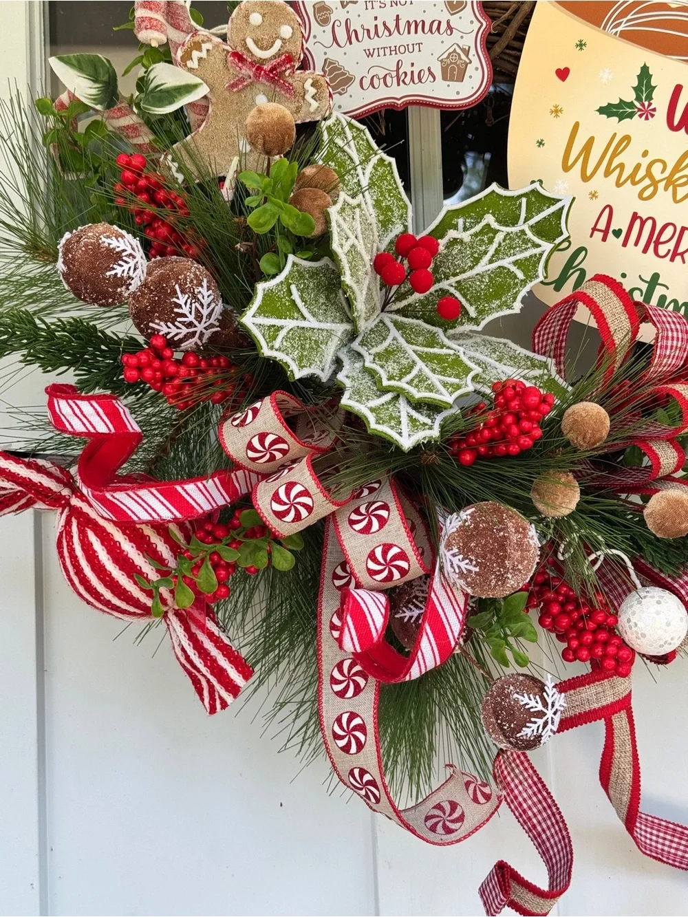 Gingerbread “Whisking You a Merry Christmas” Wreath